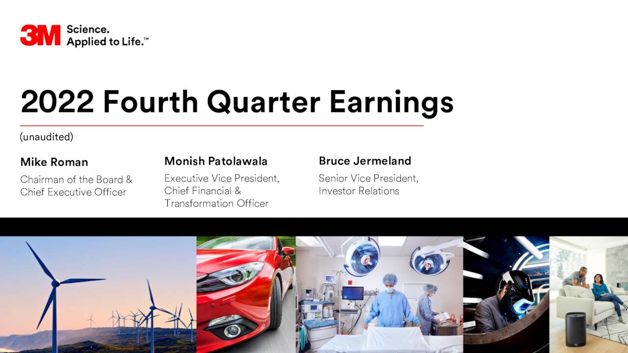 3M Company 2022 Q4 Results Earnings Call Presentation (NYSEMMM