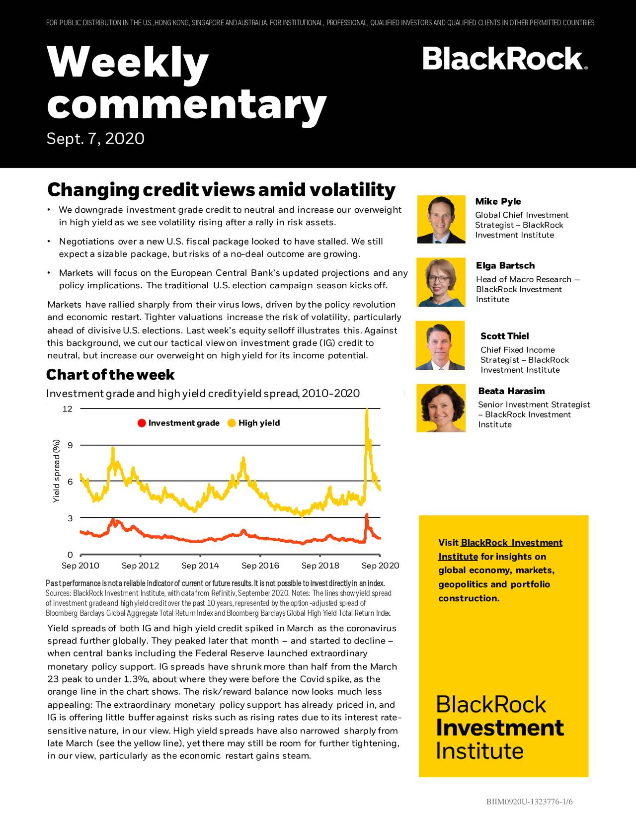 Changing Credit Views Amid Volatility