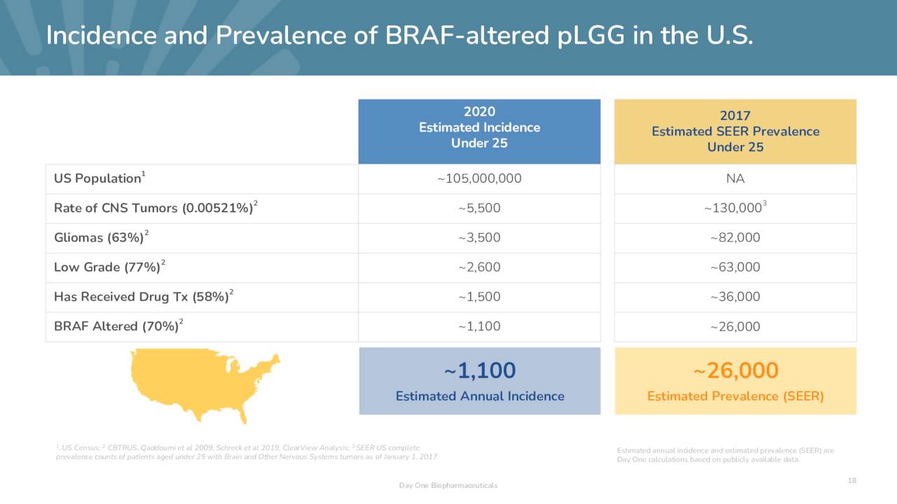 Incidence and Prevalence of BRAF-altered pLGG in the U.S.