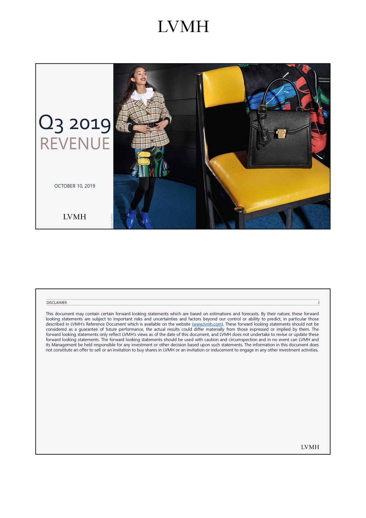 LVMH Moët Hennessy - Louis Vuitton, Société Européenne 2019 Q3 - Results - Earnings Call ...