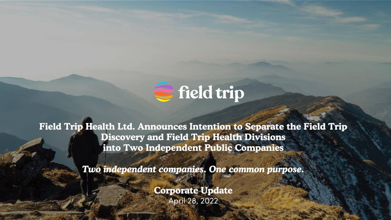 Field Trip Health (FTRP) Investor Presentation - Slideshow (NASDAQ:REUN) |  Seeking Alpha