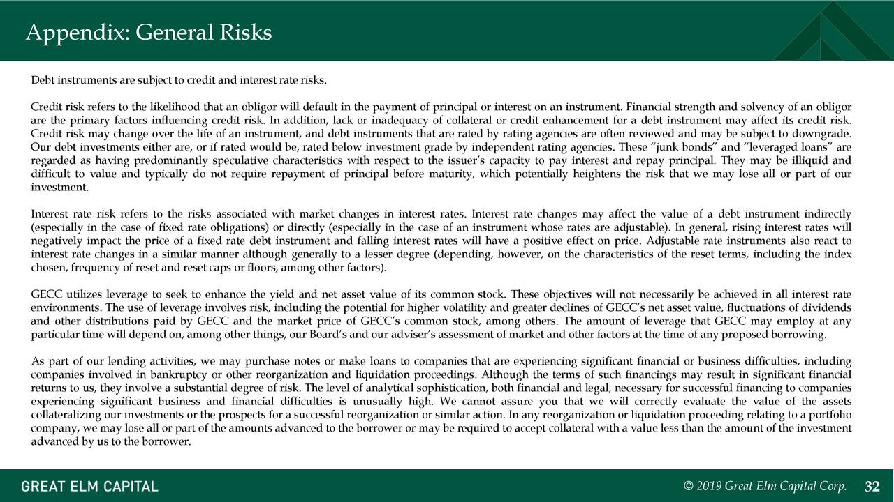 Appendix: General Risks