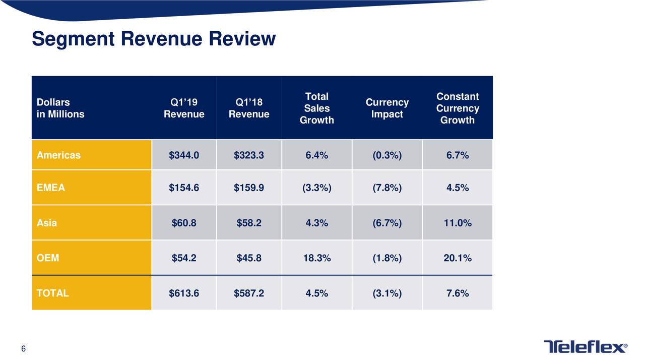 Segment Revenue Review