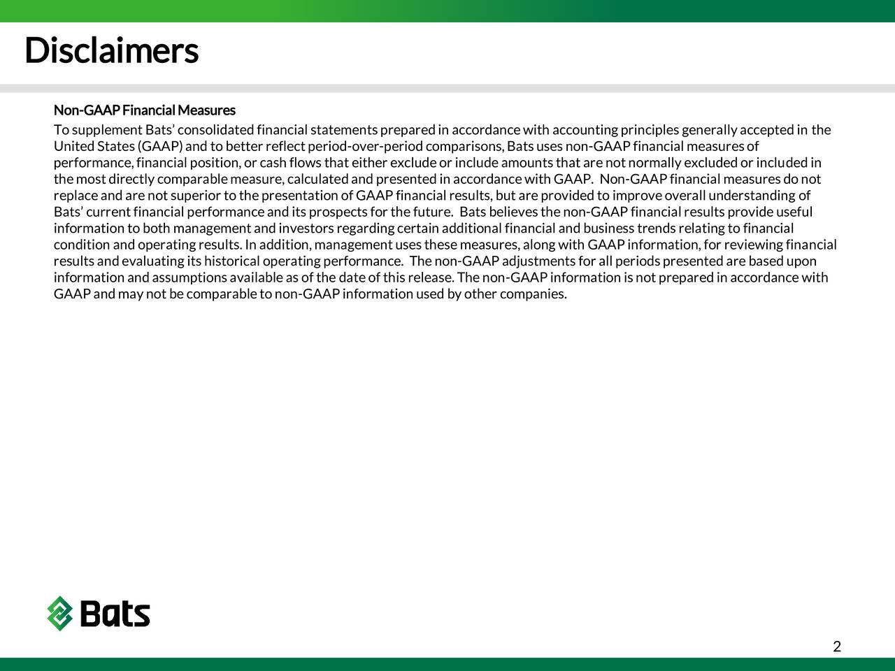 BATS Global Markets 2016 Q4 Results Earnings Call Slides (BATSBATSDEFUNCT39421) Seeking