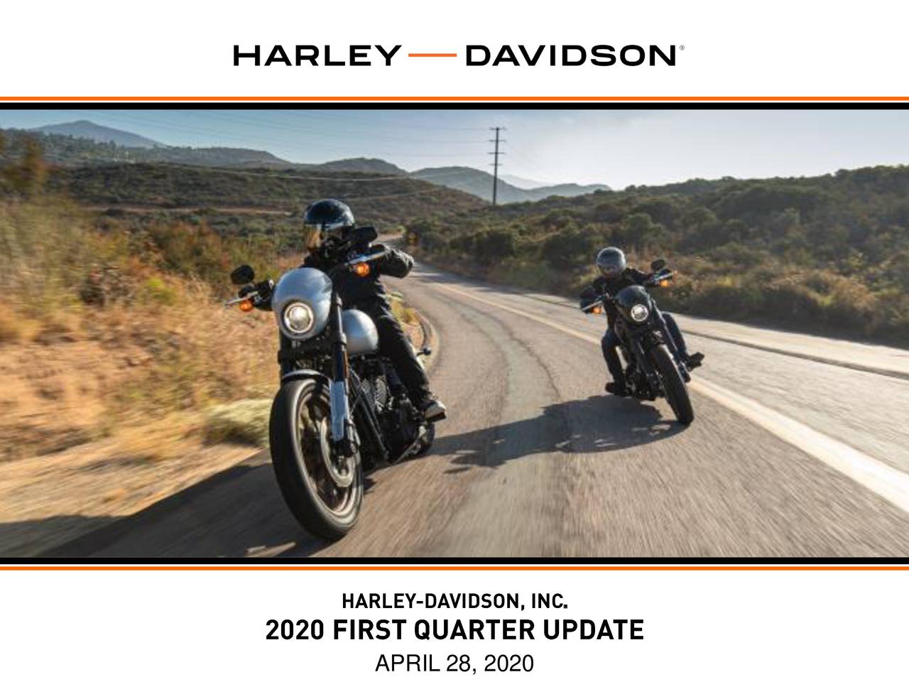 Harley-Davidson, Inc. 2020 Q1 - Results - Earnings Call Presentation ...