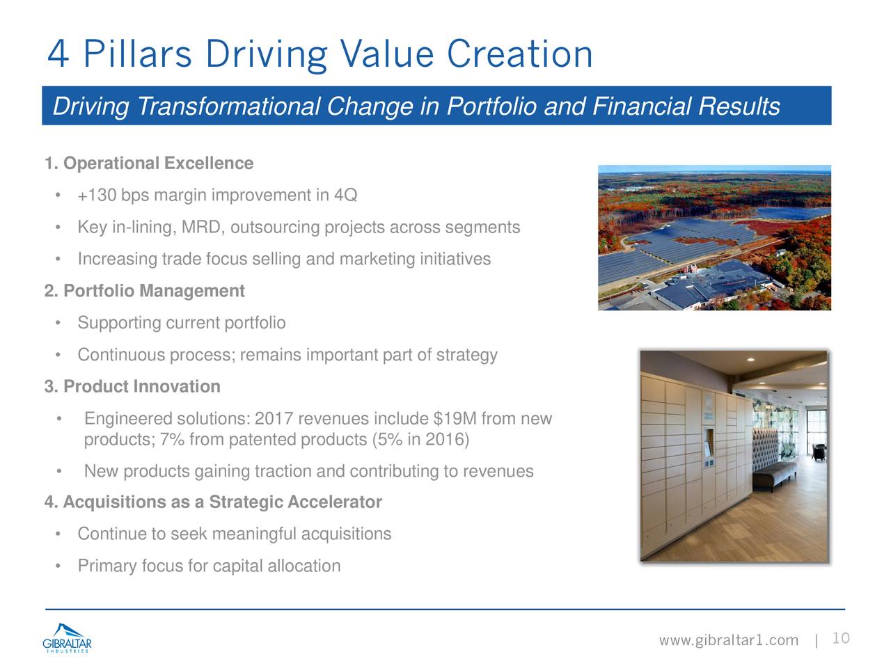 Gibraltar Industries, Inc. 2017 Q4 - Results - Earnings Call Slides ...