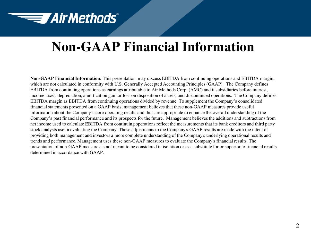 Air Methods Corporation 2016 Q2 Results Earnings Call Slides Nasdaqairm Seeking Alpha 1001