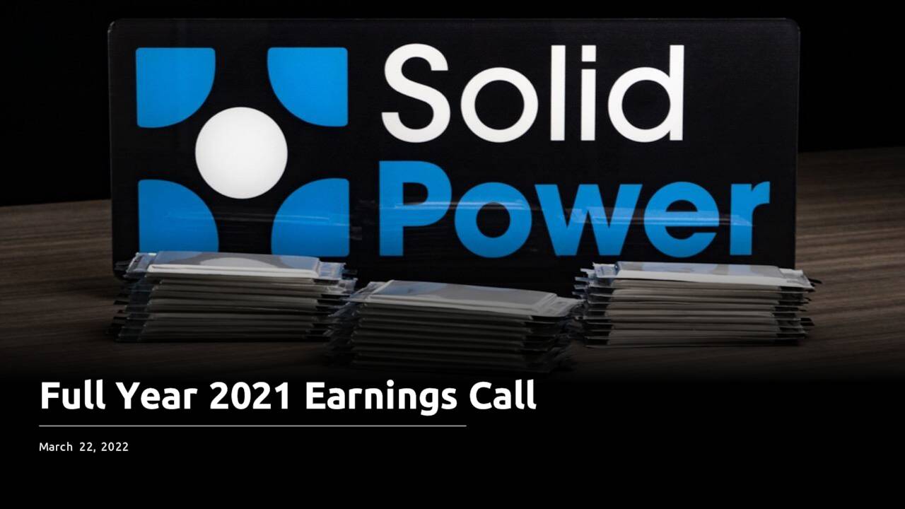 Solid Power Inc Stock