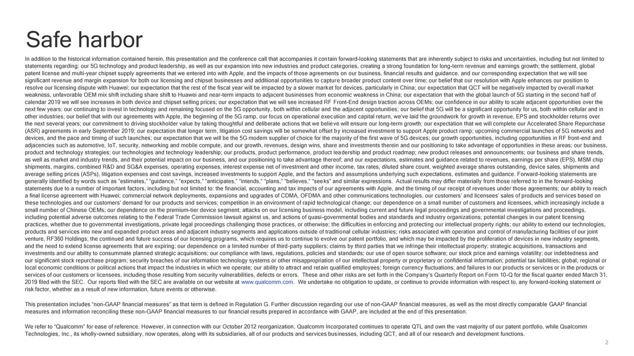 Incorporated 2019 Q1 Results Earnings Call Slides (NASDAQ