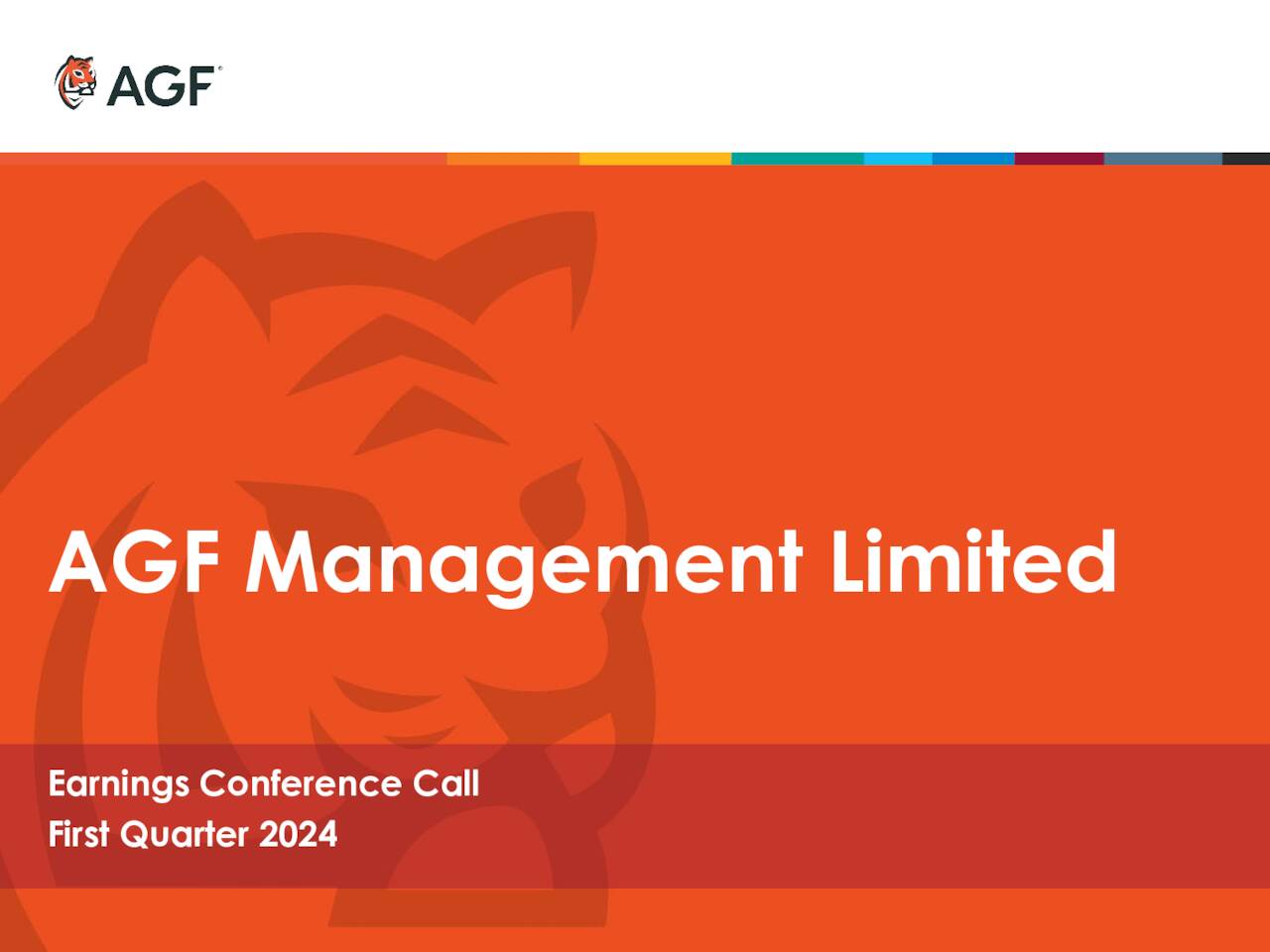 AGF Management Limited 2024 Q1 - Results - Earnings Call Presentation ...