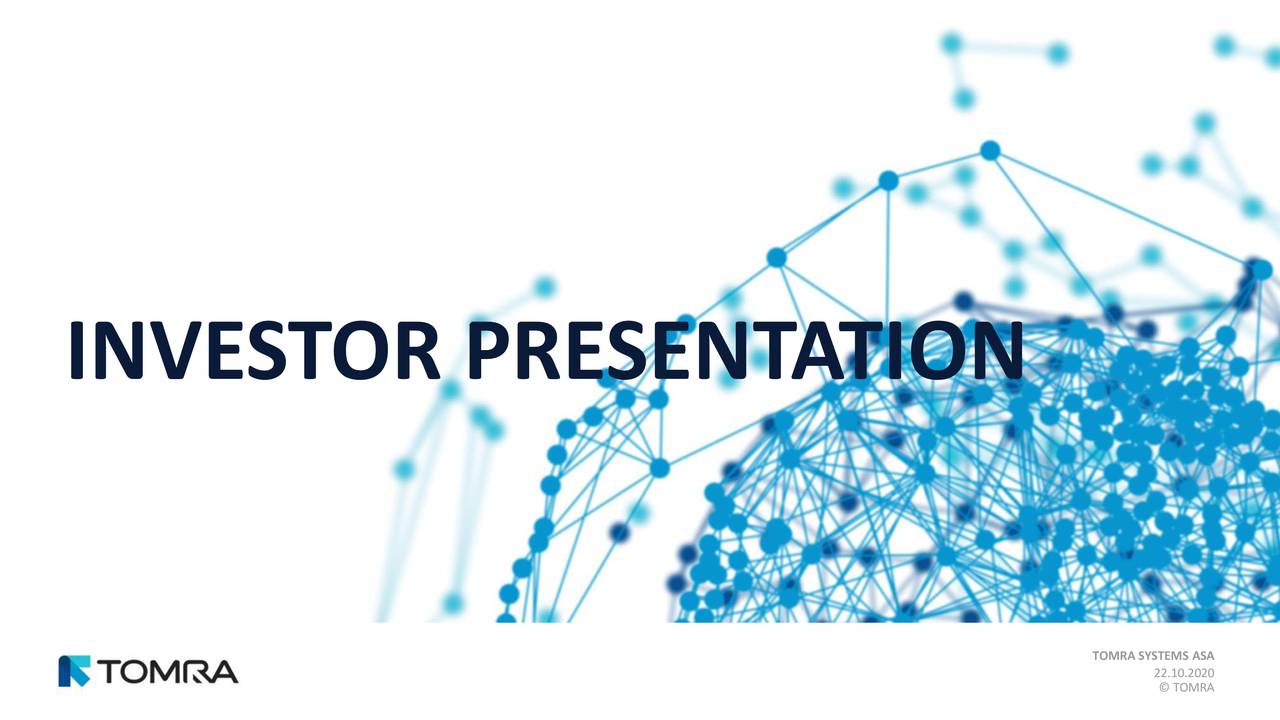 tomra investor presentation 2022