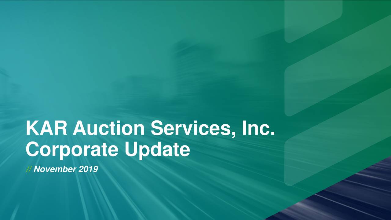 KAR Auction Services (KAR) Investor Presentation Slideshow (NYSEKAR
