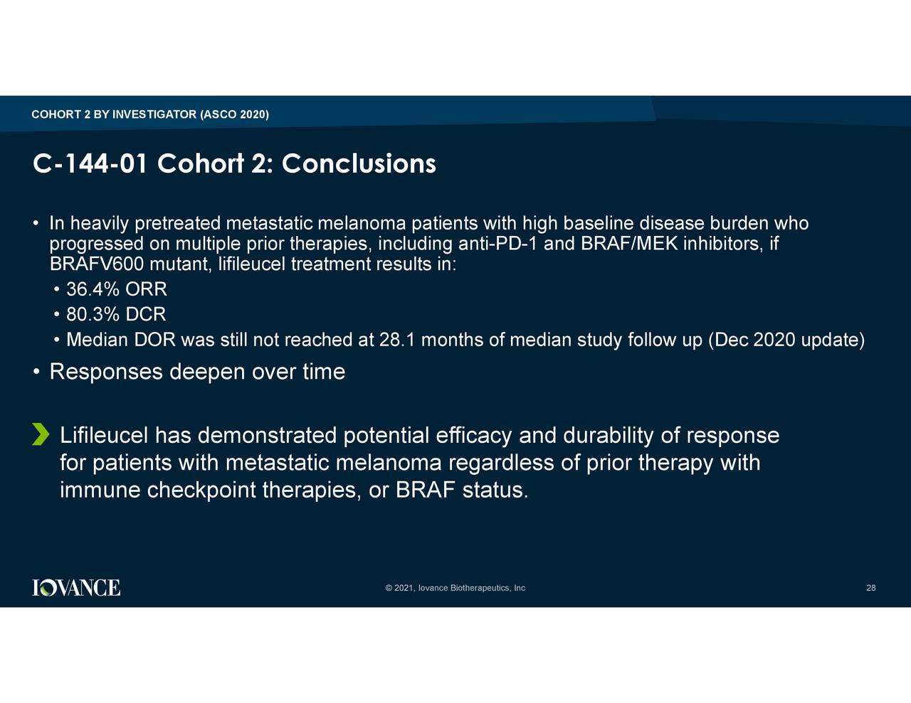 Iovance Biotherapeutics, Inc. 2020 Q4 - Results - Earnings Call ...