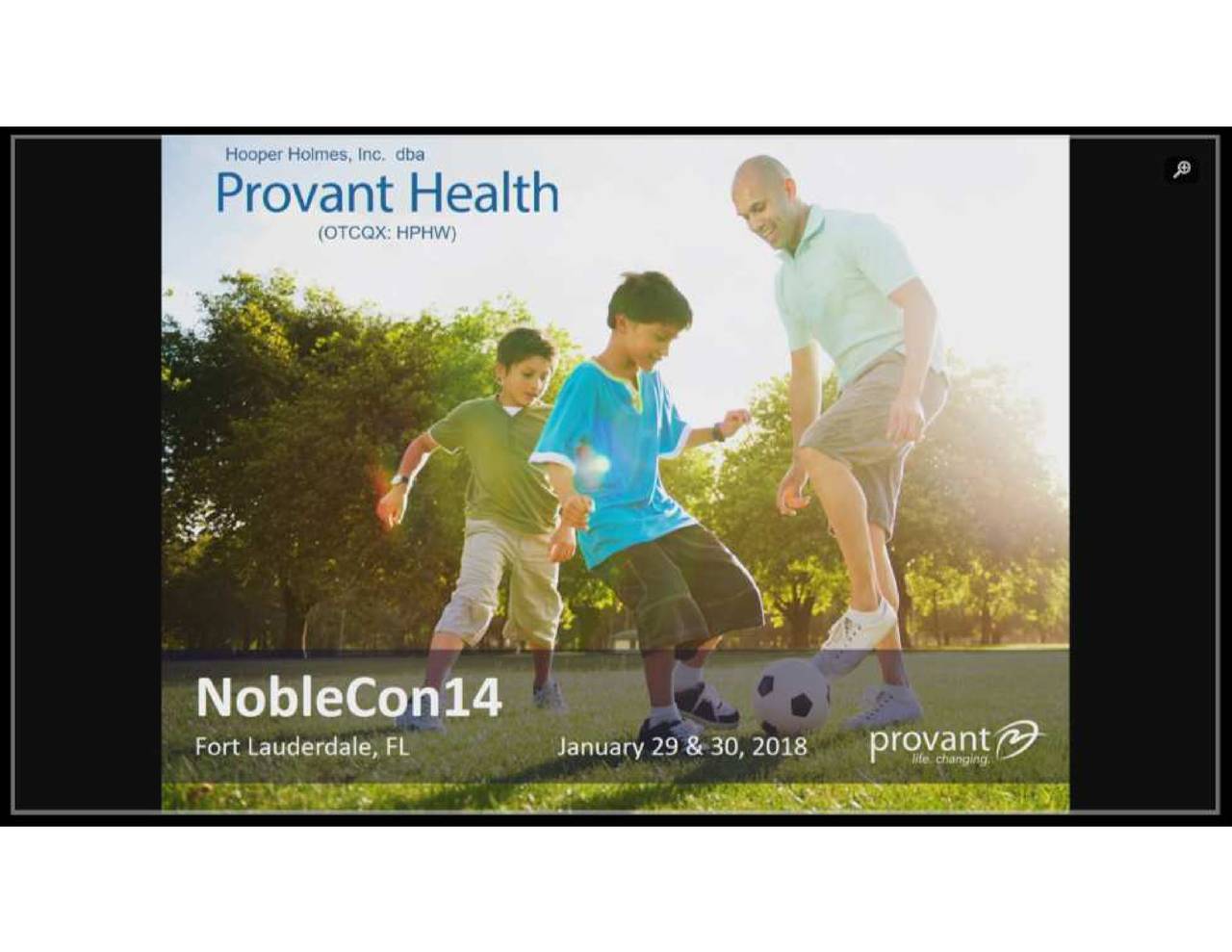 HOOPER HOLMES (HPHW) Presents At Noble Financial Capital Markets 14th