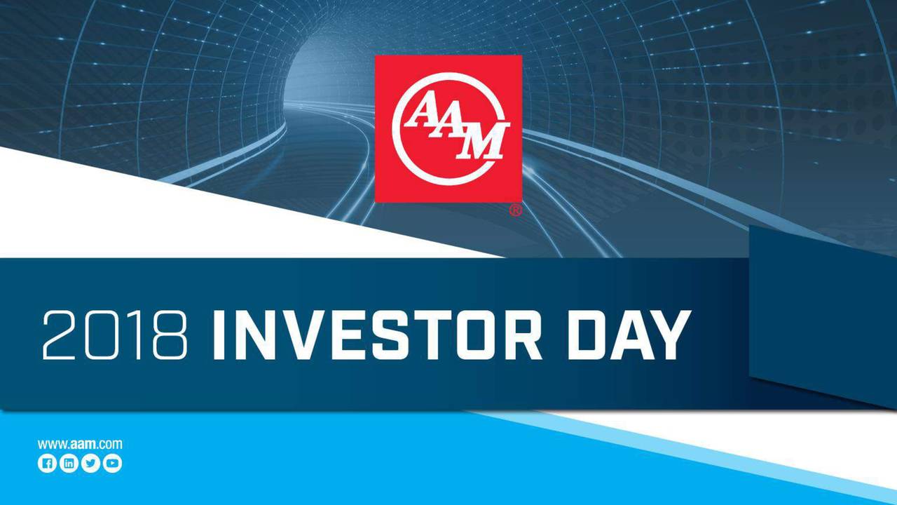 American Axle & Manufacturing (AXL) Investor Presentation Slideshow