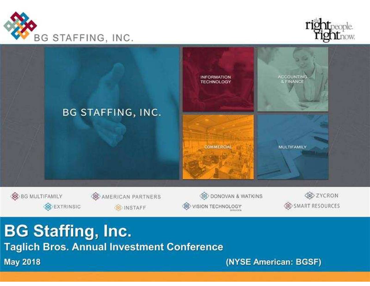 BG Staffing (BGSF) Presents At Taglich Brothers 15th Annual Investment