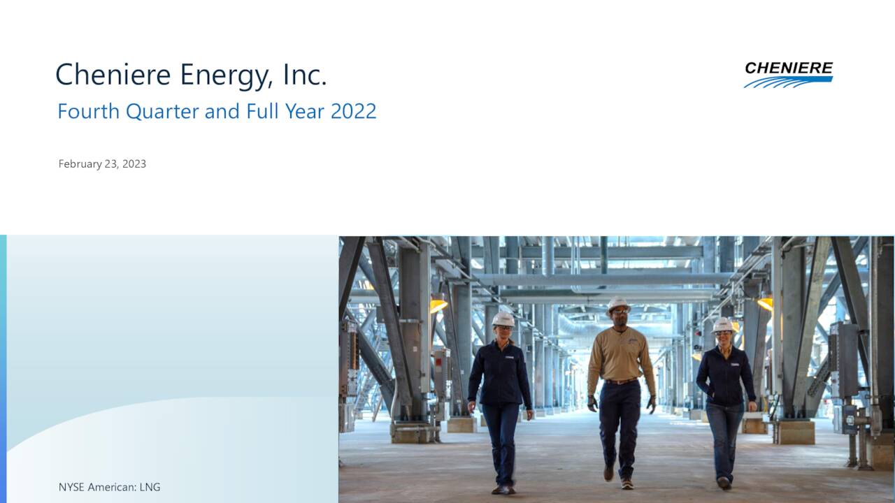 Cheniere Energy, Inc. 2022 Q4 - Results - Earnings Call Presentation ...