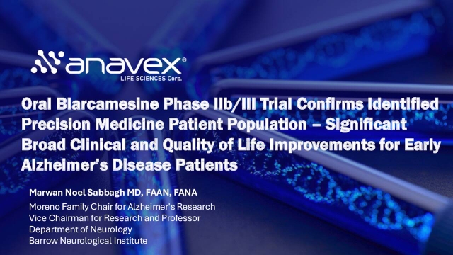 Anavex Life Sciences Corp. (AVXL) Presents at 18th Clinical Trials on ...