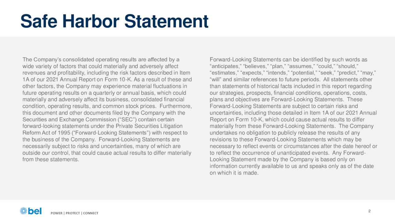 Bel Fuse (BELFB) Presents At Sidoti Virtual Investor Conference