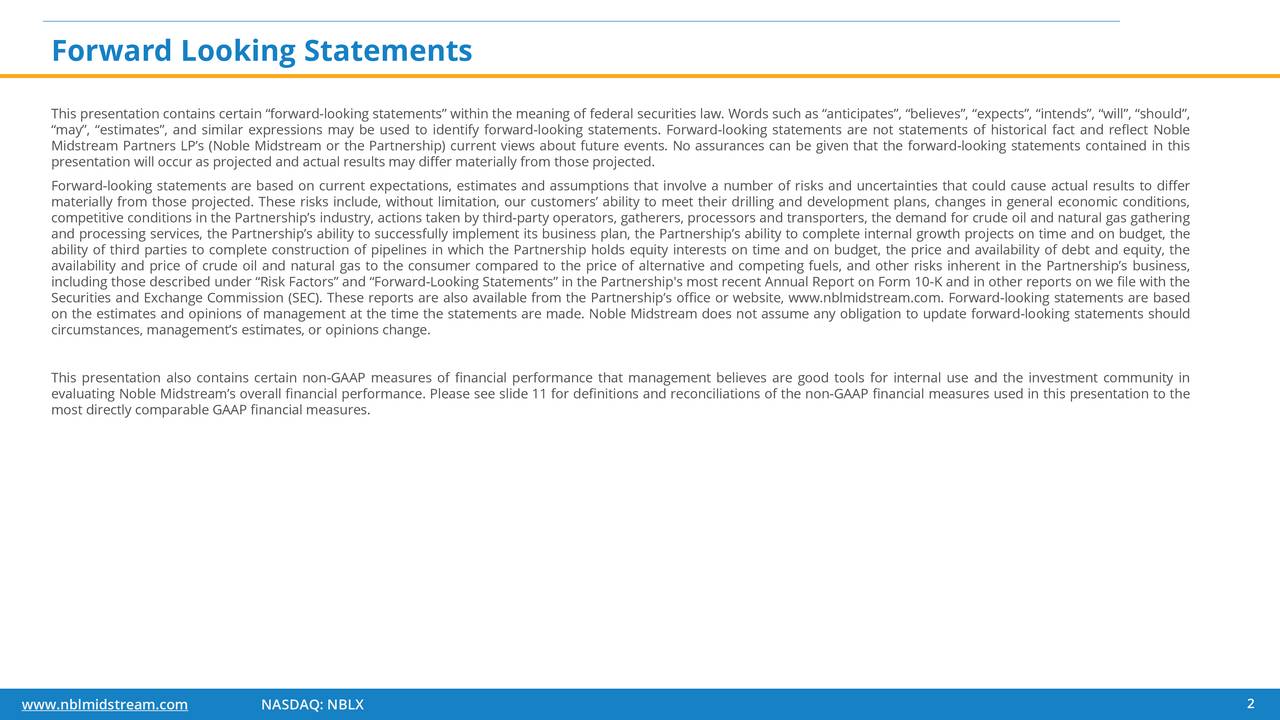 Forward Looking Statements