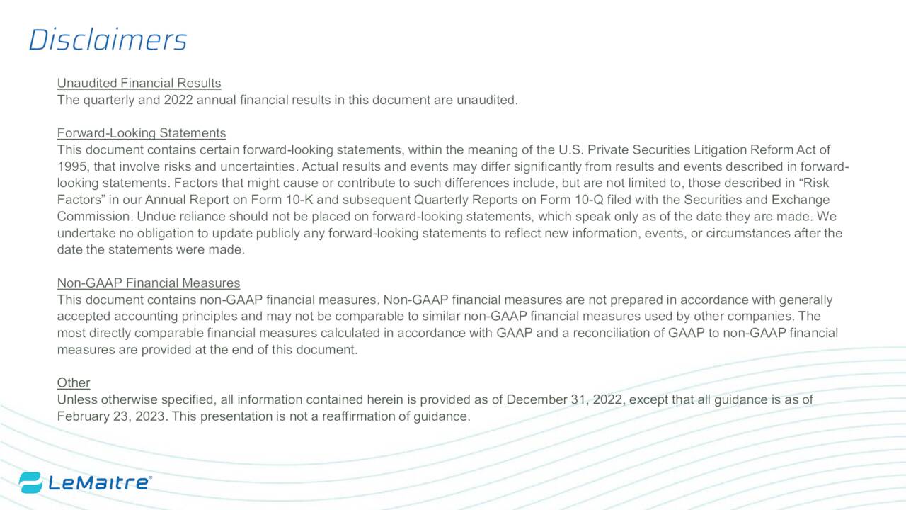 Disclaimers
