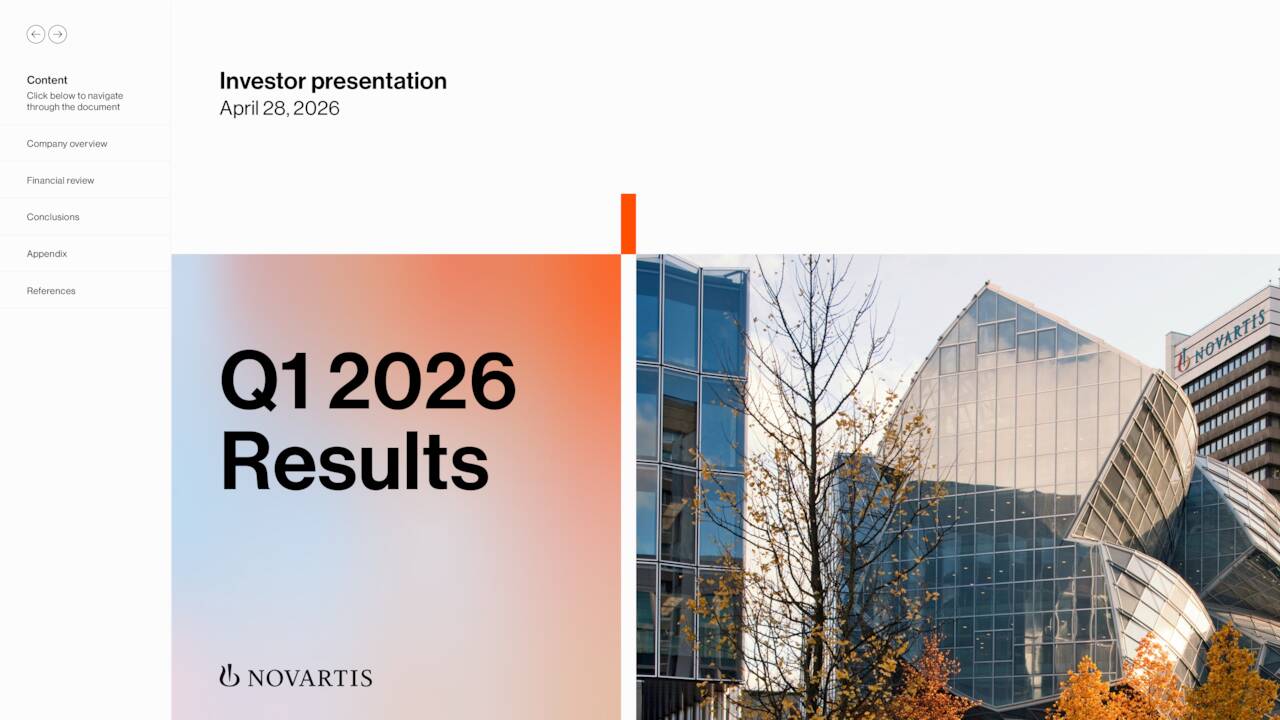 Novartis AG 2026 Q1 - Results - Earnings Call Presentation (NYSE:NVS ...