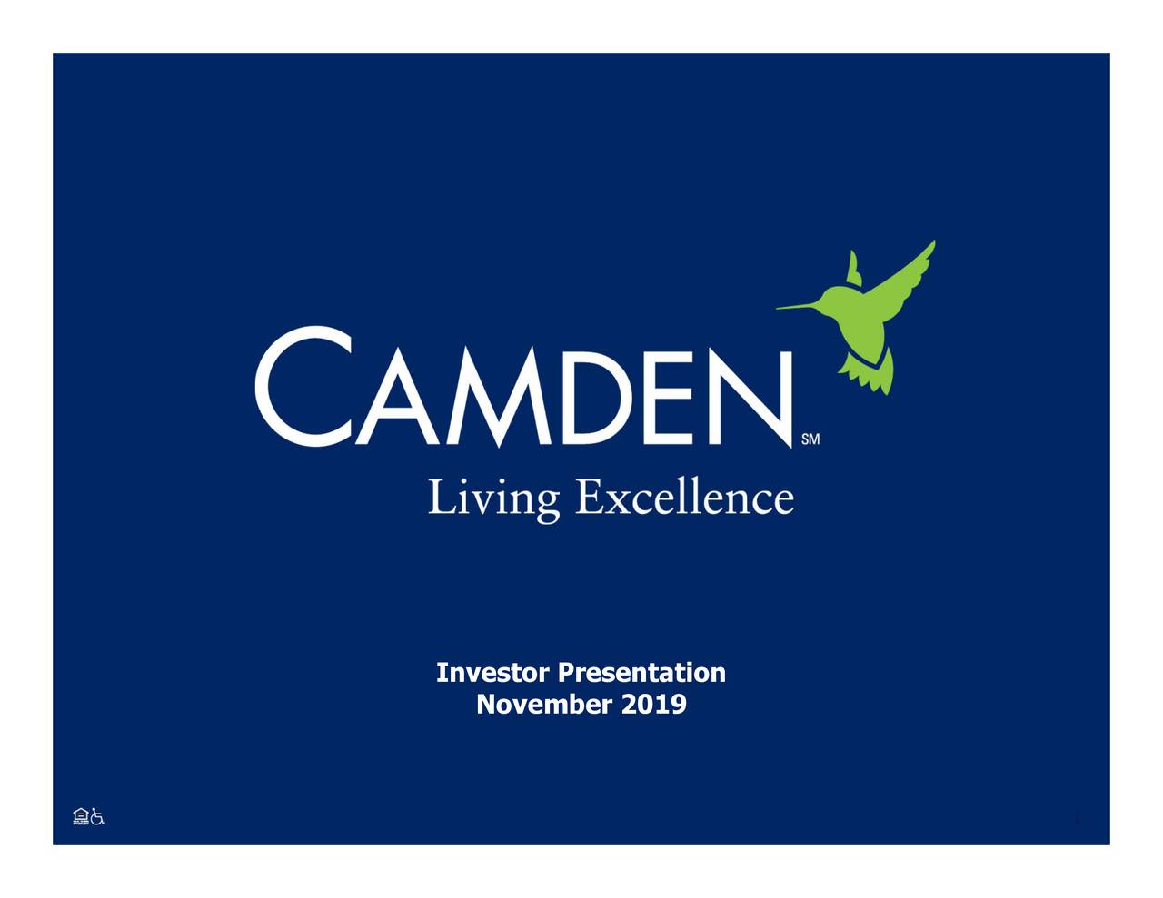 Camden Property Trust (CPT) Investor Presentation Slideshow Camden