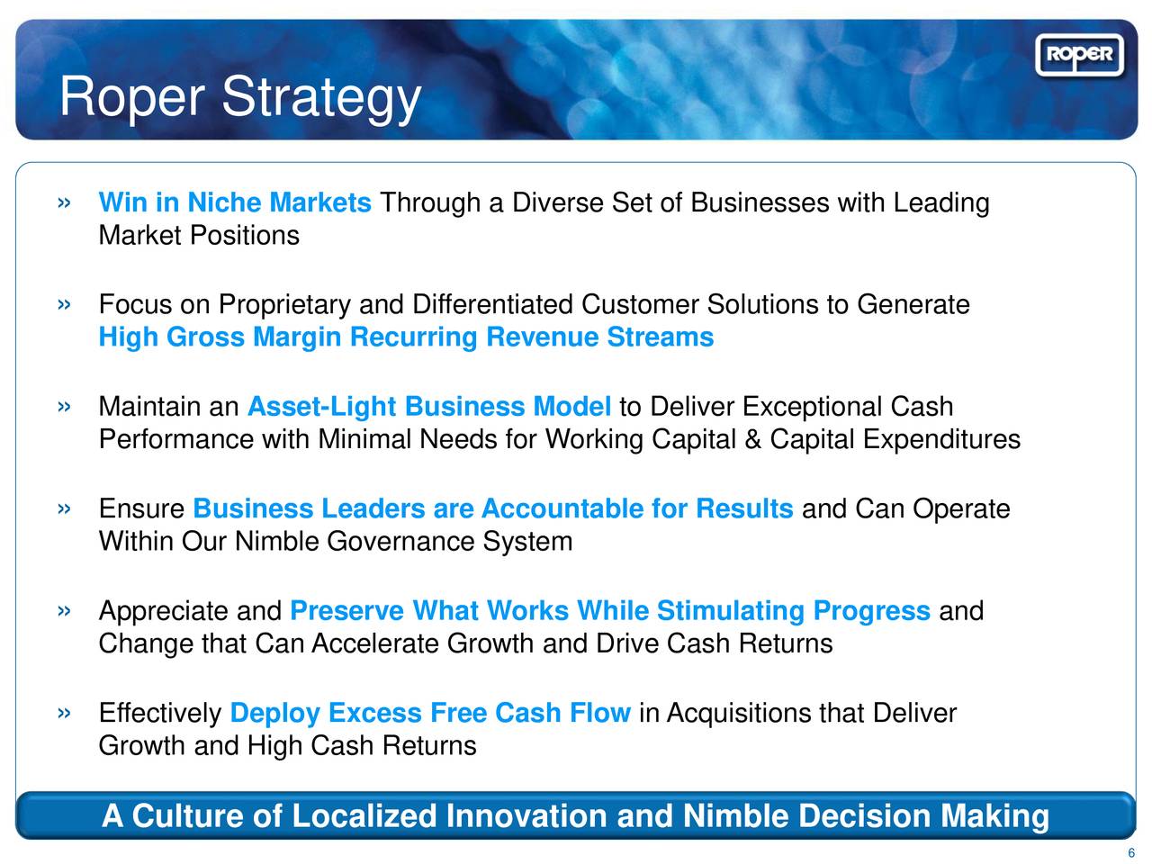 Roper Technologies (ROP) Presents At Raymond James & Associates's 39th