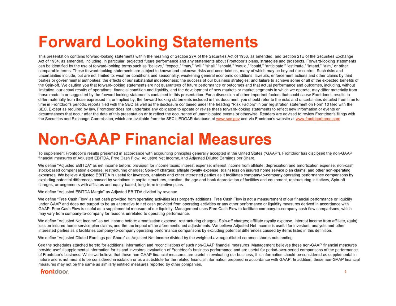 frontdoor, inc. 2018 Q4 Results Earnings Call Slides (NASDAQFTDR