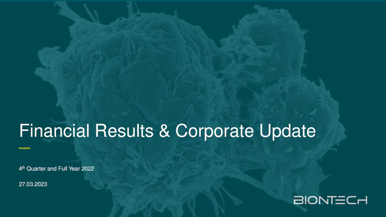 Financial Results & Corporate Update