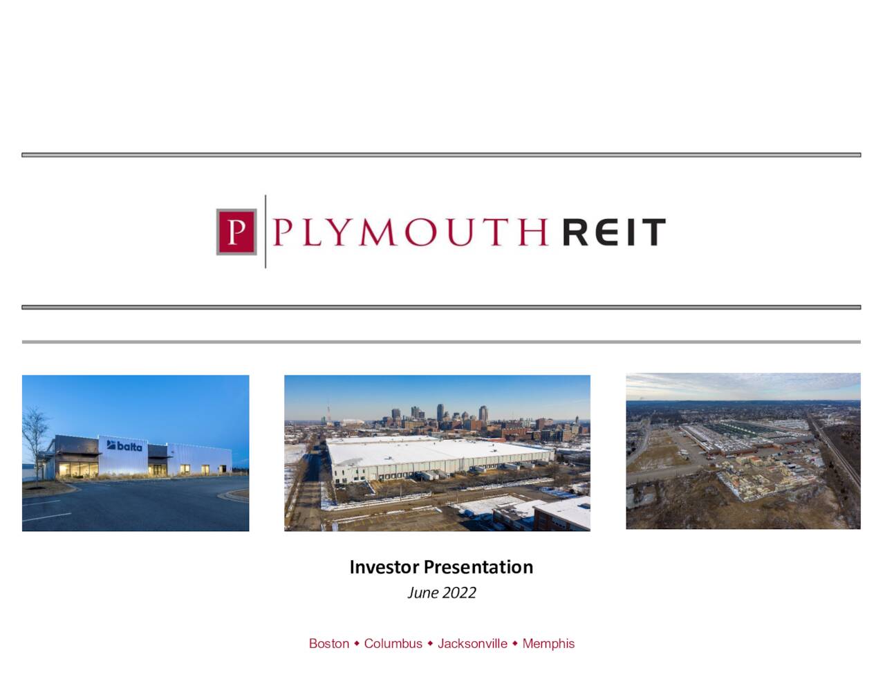 Plymouth Industrial REIT (PLYM) Investor Presentation Slideshow (NYSE