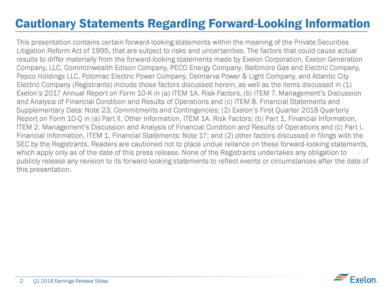 Cautionary Statements Regarding Forward-Looking Information