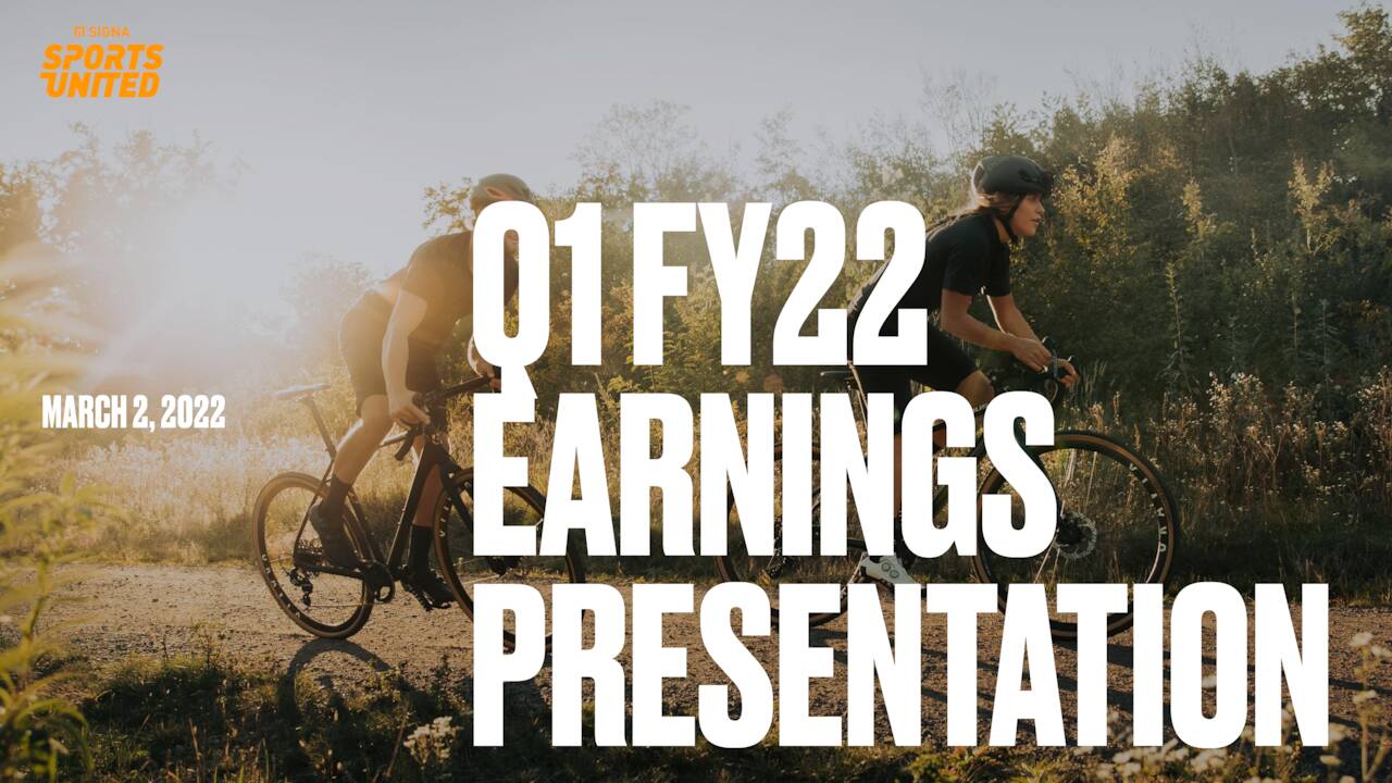 SIGNA Sports United N.V. 2022 Q1 Results Earnings Call Presentation