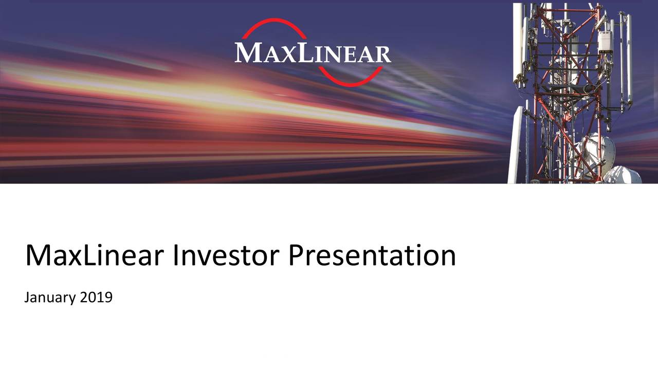 MaxLinear Investor Presentation