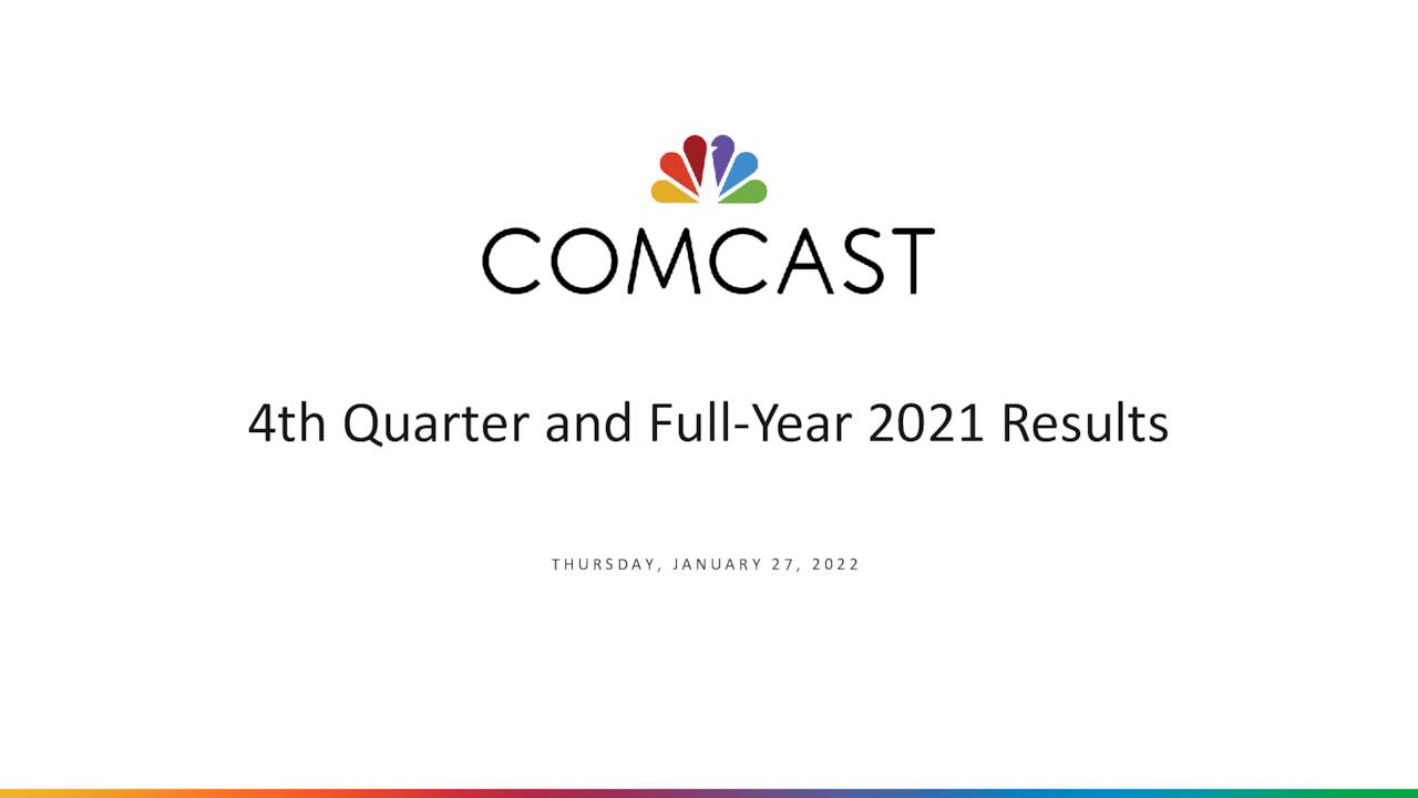 Comcast Corporation 2021 Q4 Results Earnings Call Presentation