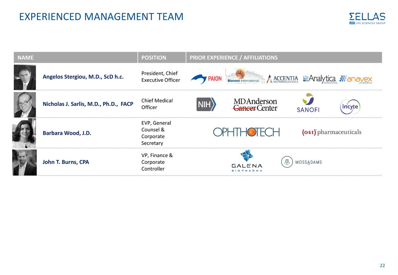 Sellas Life Sciences (SLS) Investor Presentation - Slideshow (NASDAQ ...