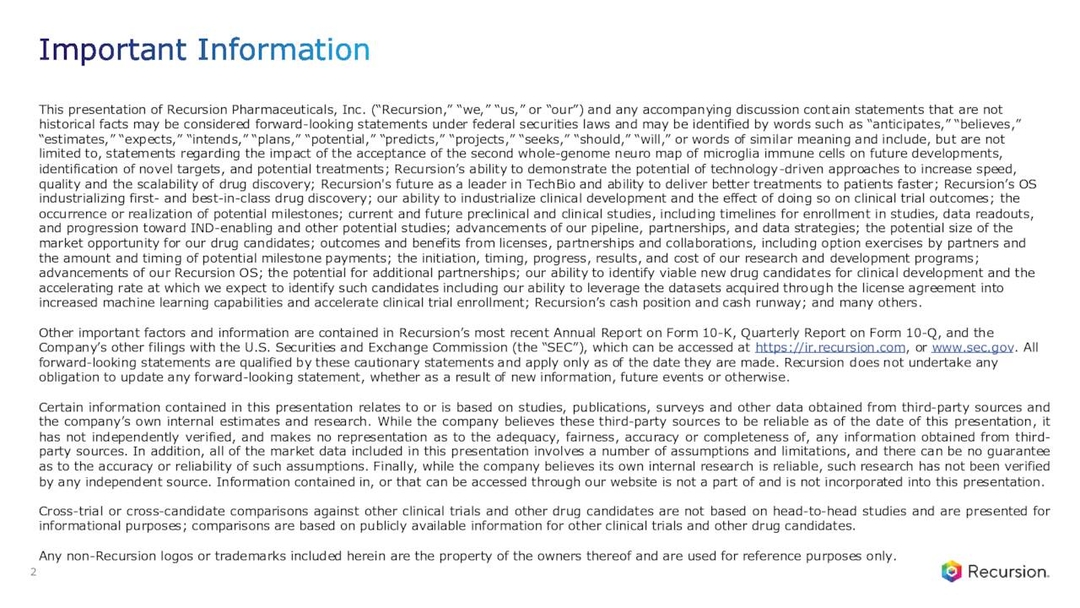 Recursion Pharmaceuticals, Inc. 2025 Q3 - Results - Earnings Call ...