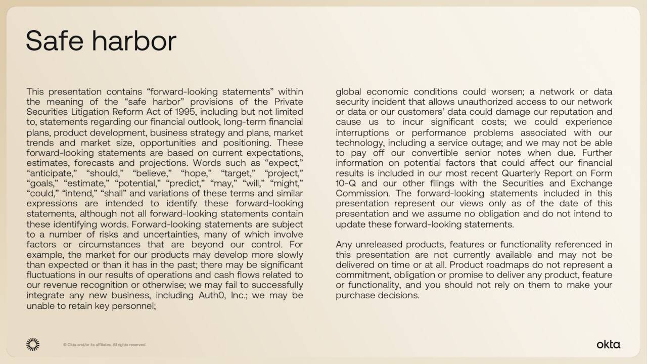 Safe harbor