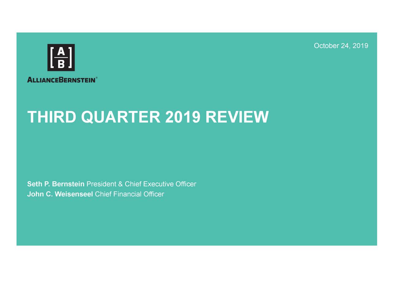 AllianceBernstein Holding L.P. 2019 Q3 - Results - Earnings Call ...
