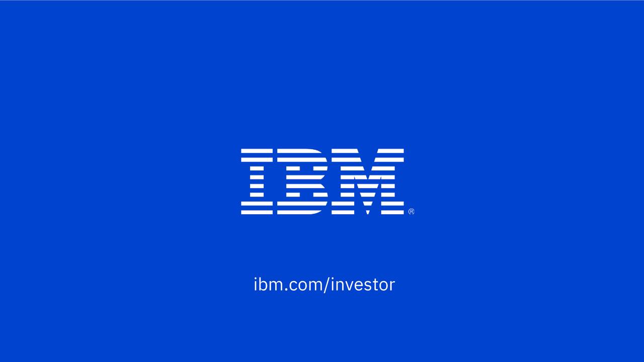 International Business Machines Corporation 2020 Q2 Results