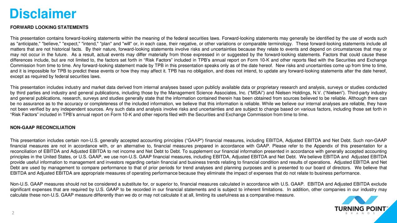 Turning Point Brands, Inc. 2020 Q3 Results Earnings Call