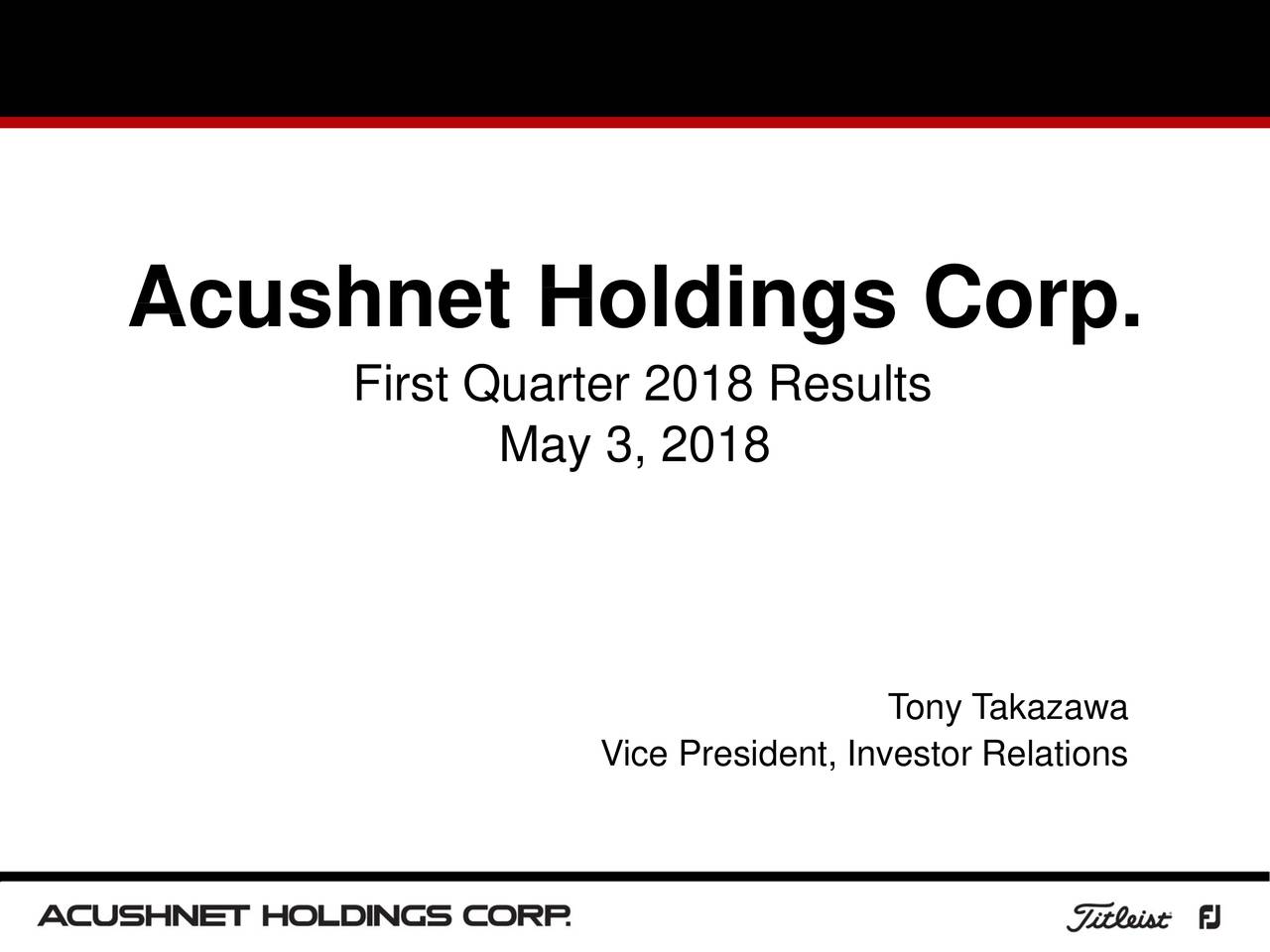 Holdings 2018 Q1 Results Earnings Call Slides (NYSEGOLF