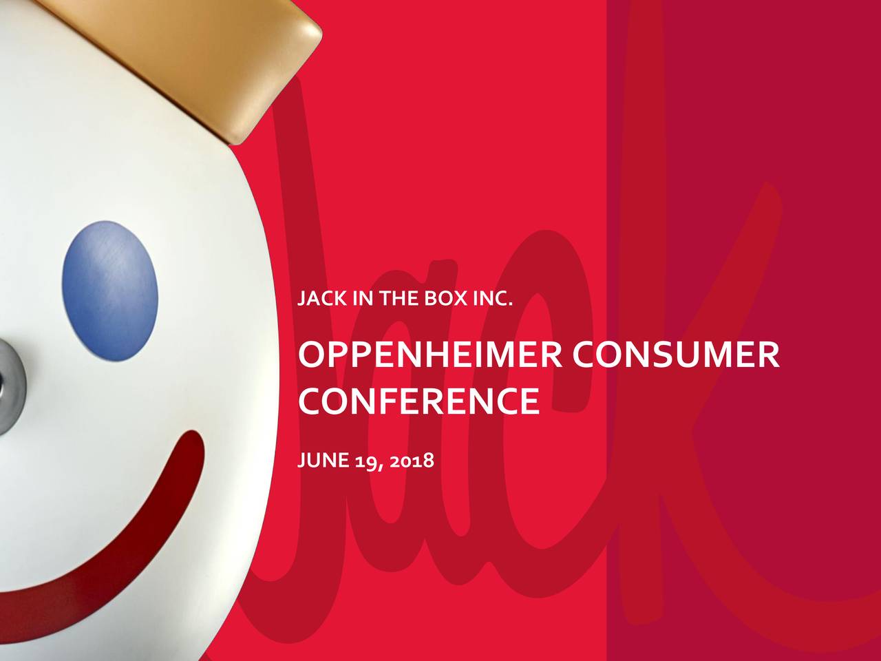 Jack in the Box (JACK) Presents At The 18th Annual Oppenheimer Consumer