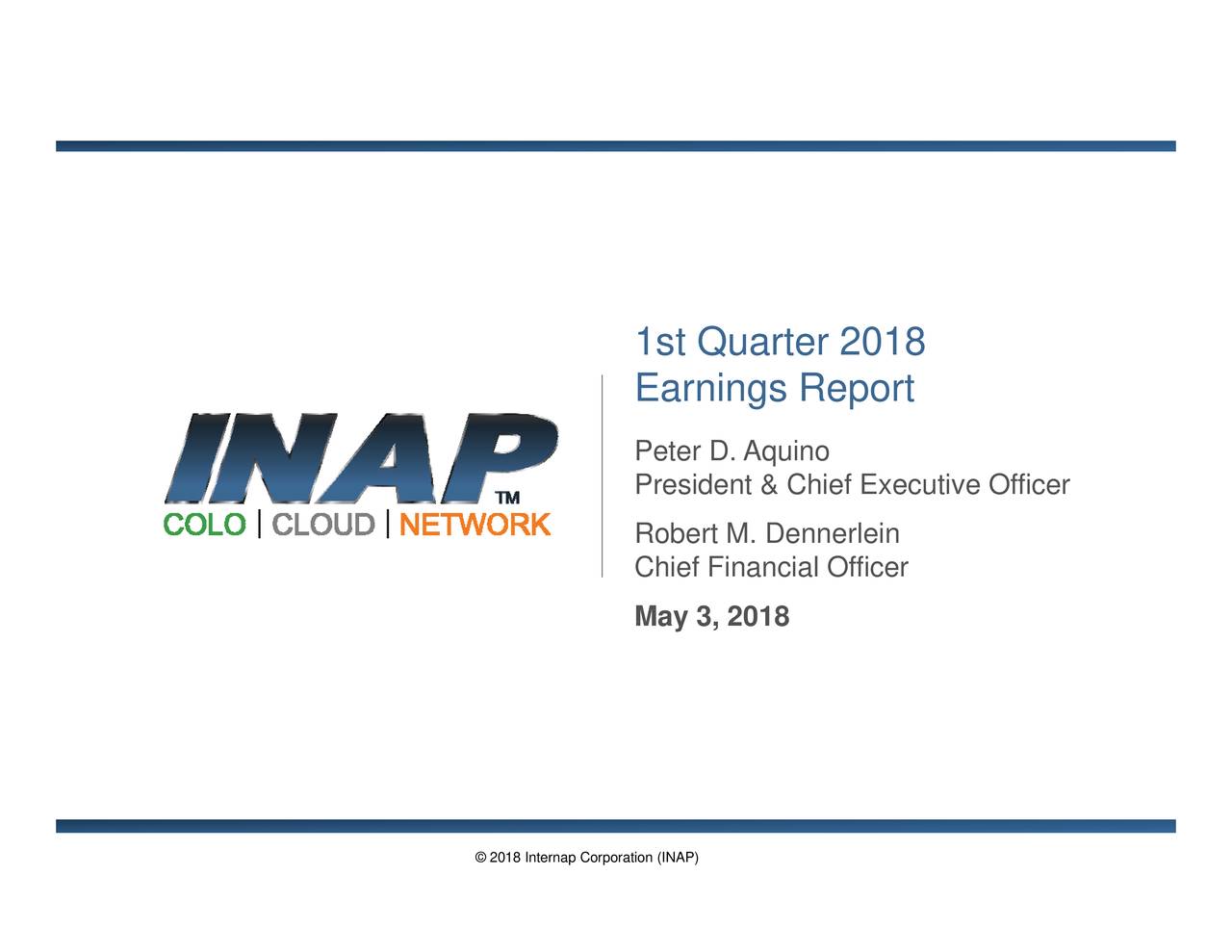 Internap Network Services Corporation 2018 Q1 Results Earnings Call