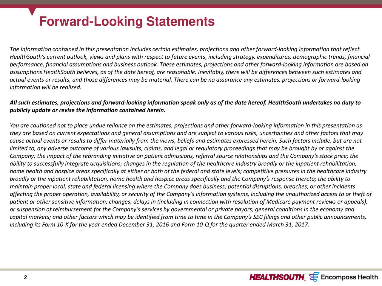  Forward-Looking Statements