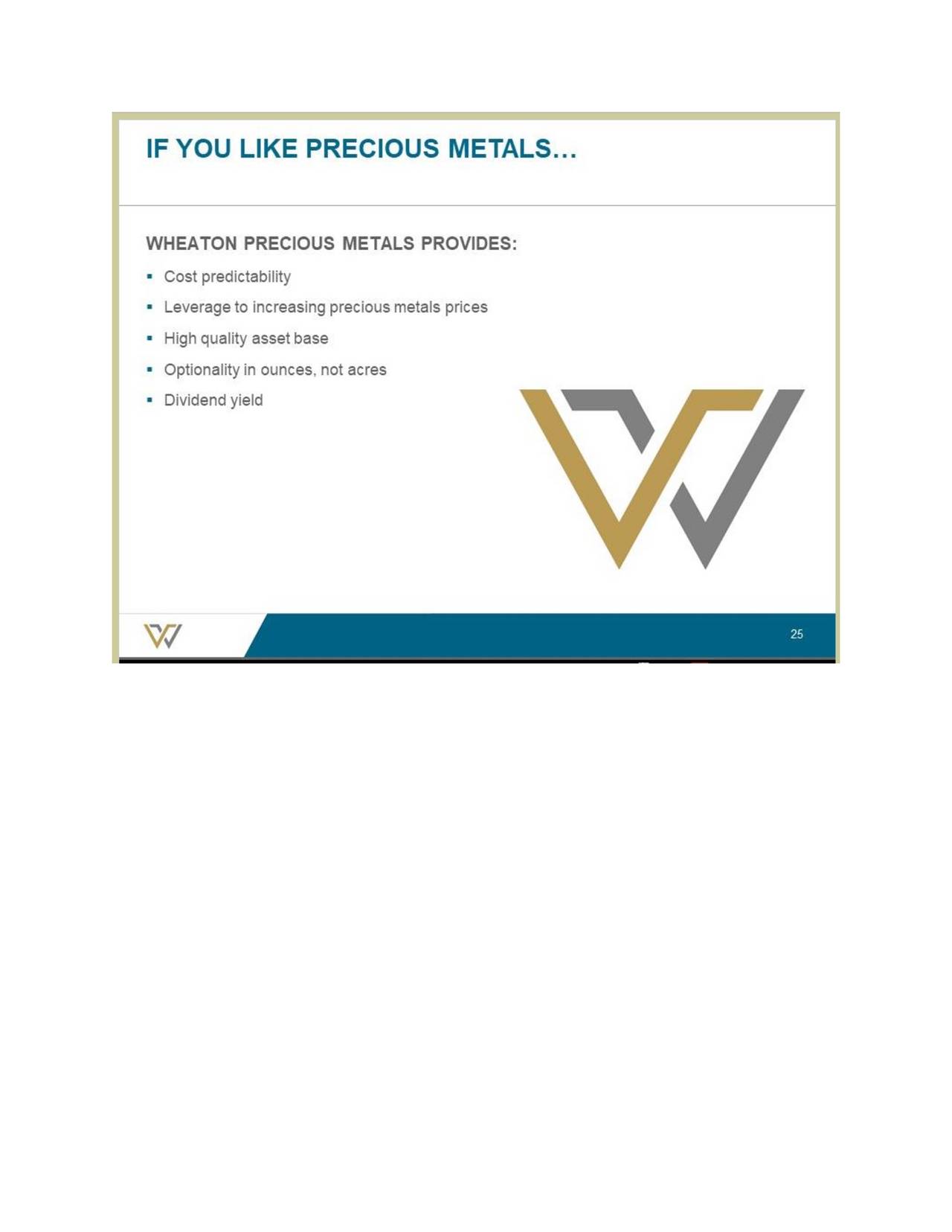 Wheaton Precious Metals (WPM) Presents At John Tumazos ...