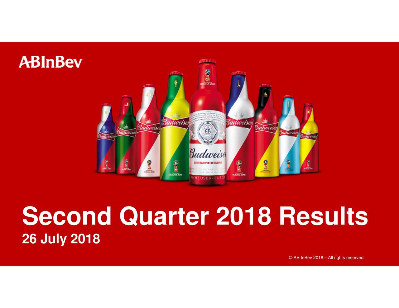 Anheuser-Busch InBev SA/NV 2018 Q2 - Results - Earnings Call Slides ...