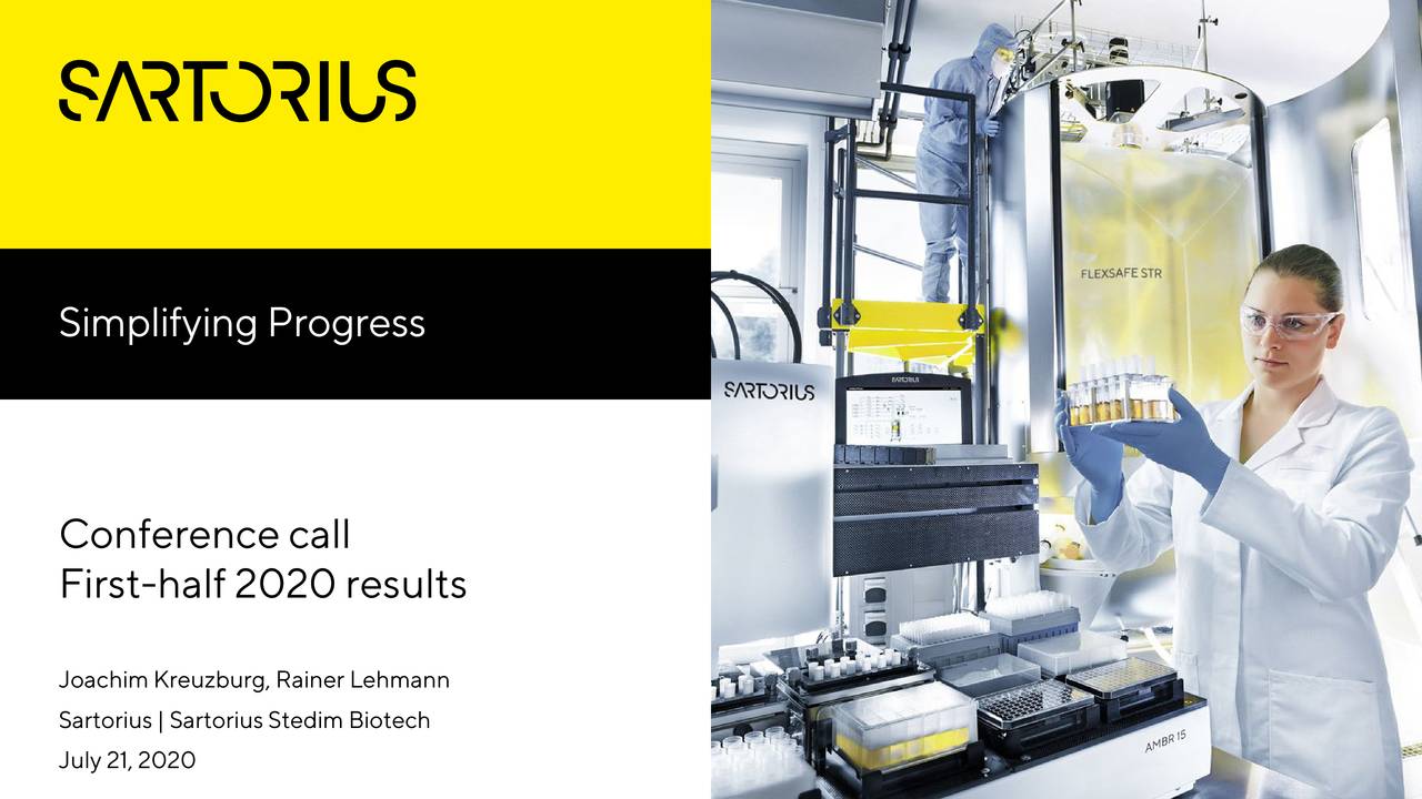 Sartorius Stedim Biotech S.A. 2020 Q2 - Results - Earnings Call ...