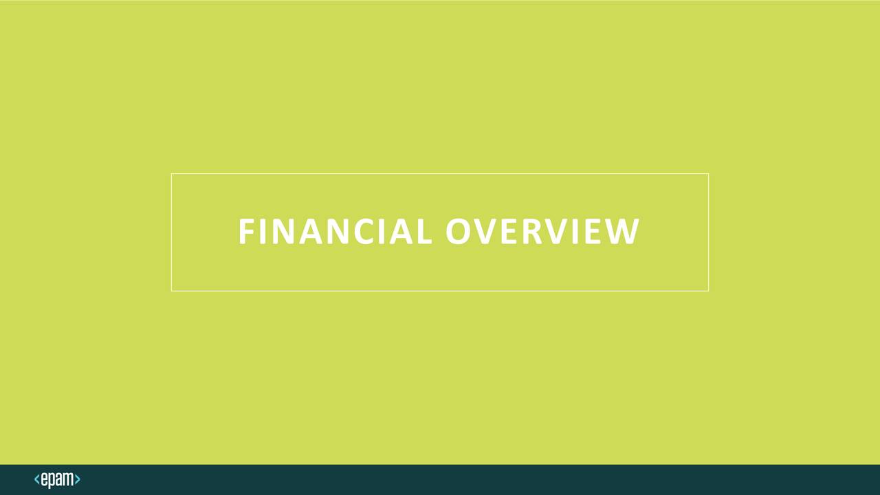 FINANCIAL OVERVIEW