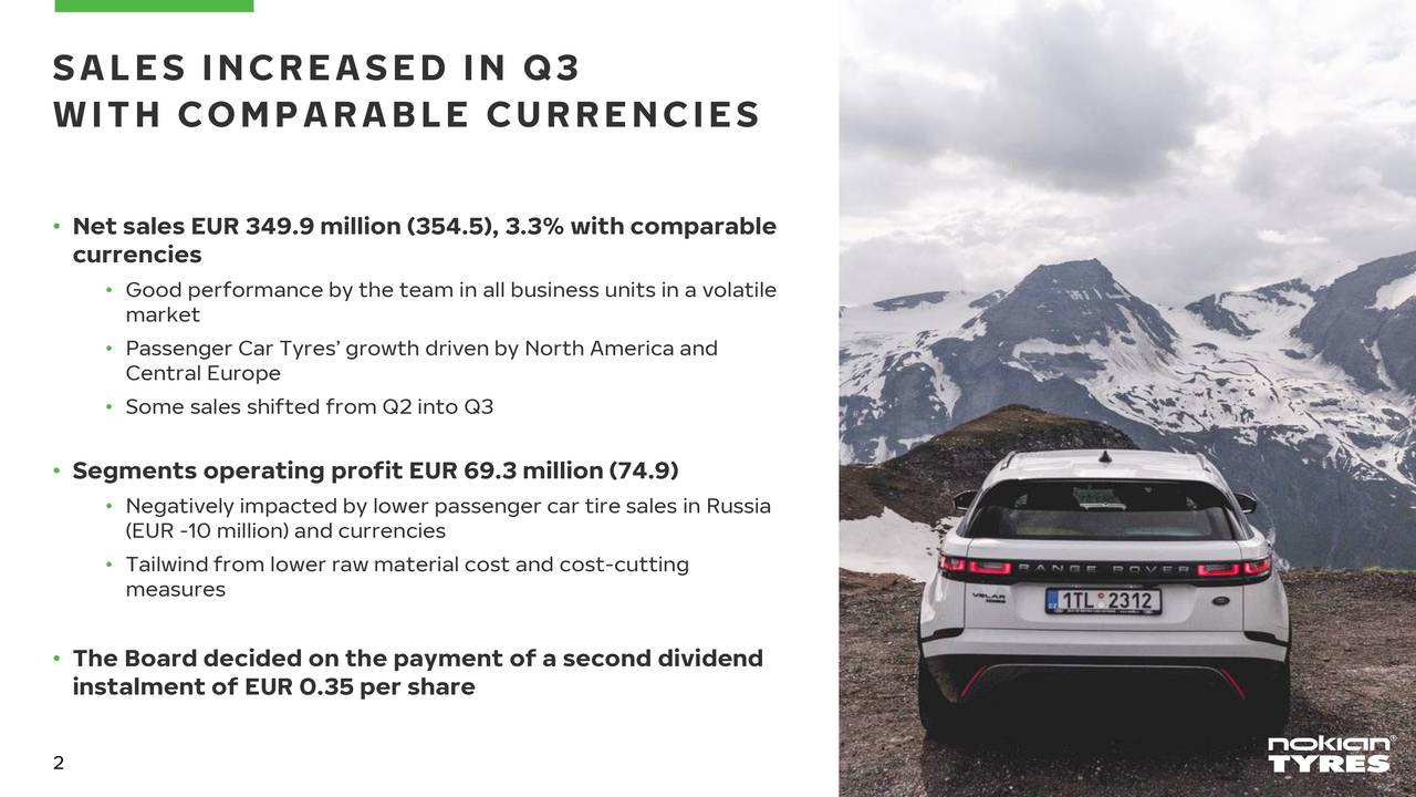 Nokian Renkaat Oyj 2020 Q3 Results Earnings Call Presentation
